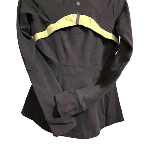 LULULEMON define running jacket grey and yellow size 4 workout - Picture 4 of 5